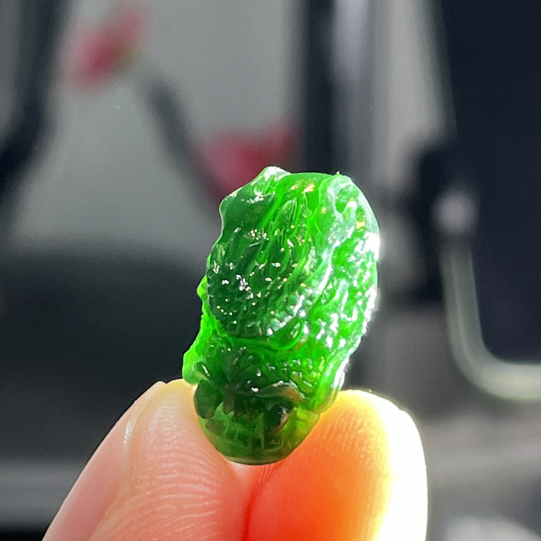 天然缅甸A货翡翠冰蓝水龙头毛货买断需抛光