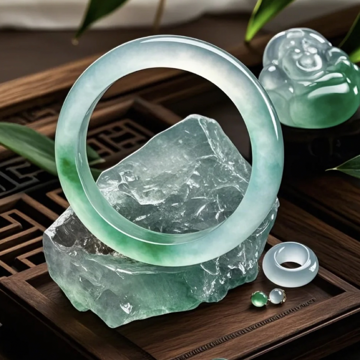 纯天然缅甸A货翡翠手镯圈口测量勿拍