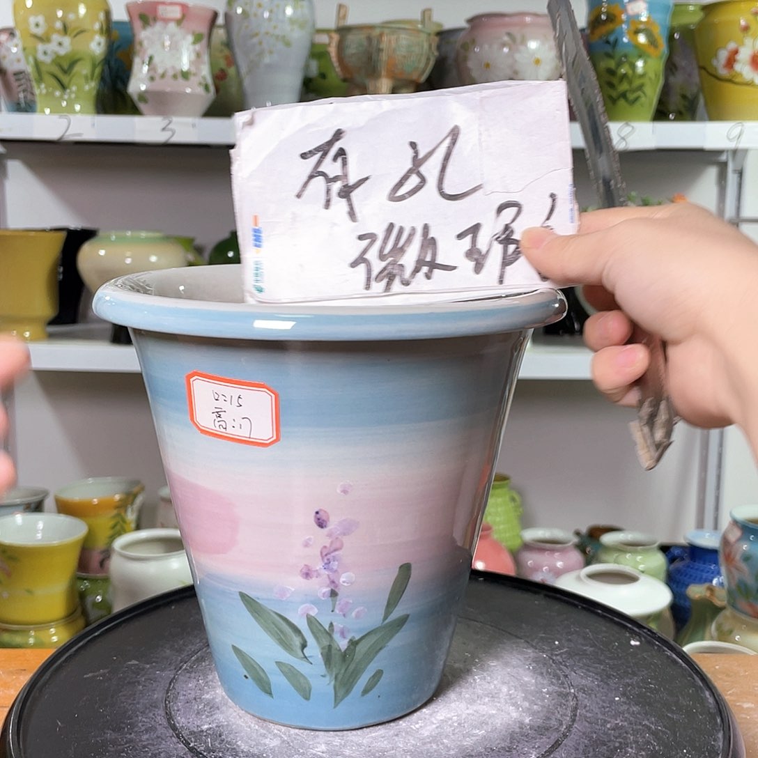 景德镇陶瓷花盆花器暇358