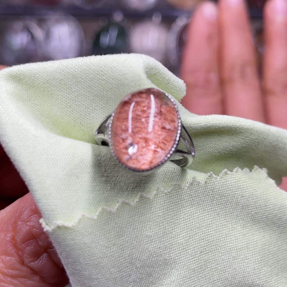 【闪购商品】水晶珠宝半成品银S925镶嵌戒指