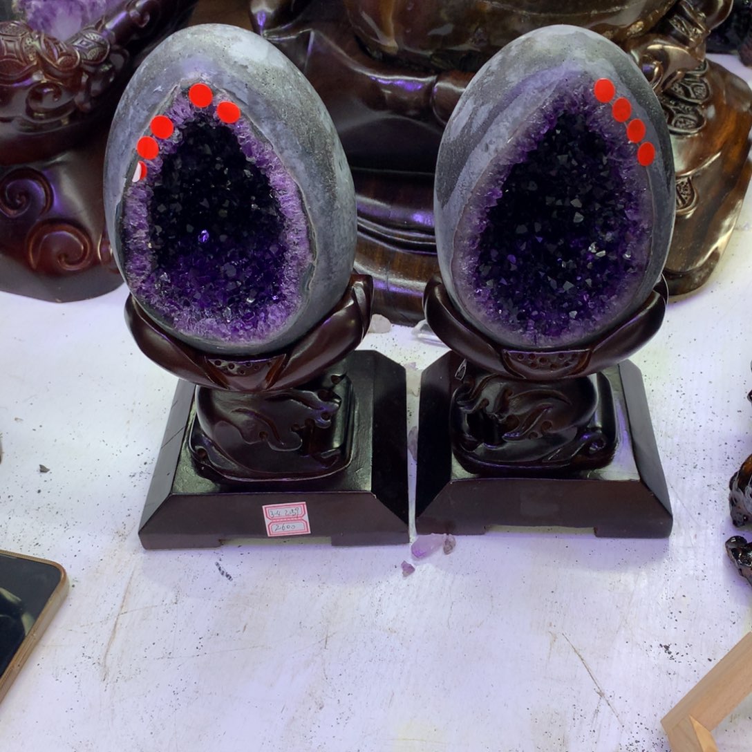 水晶摆件婷未镶嵌垚*