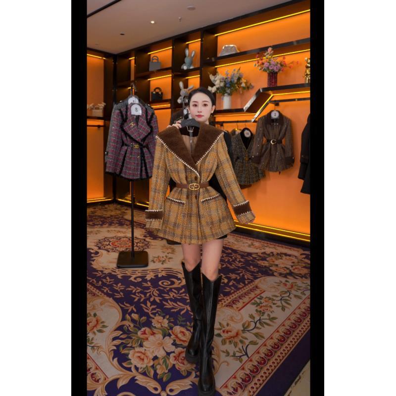 【娜娜】秋冬气质小香风时尚中长款羽绒服 GS-57662