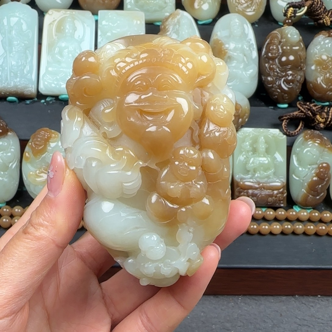 和田玉未镶嵌挂件