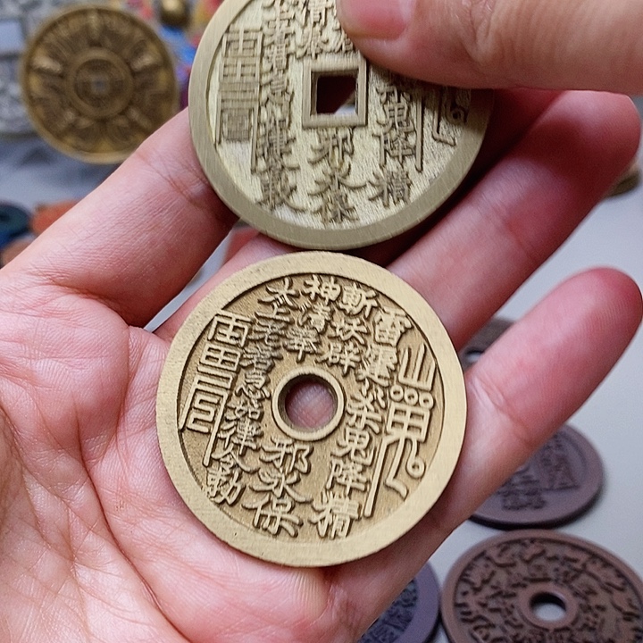 铜现代仿制工艺文创铜币 