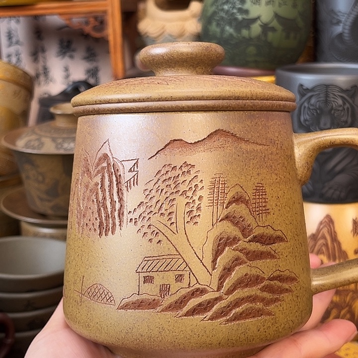 茶杯紫砂宜兴紫砂茶杯正品