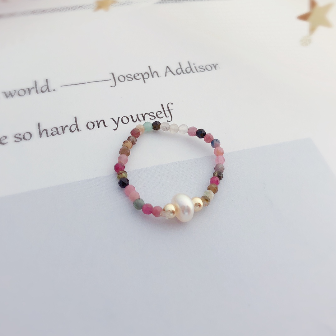 非金属硅胶戒指 简约款弹力绳戒指JZ012011可爱百搭彩色气质时尚