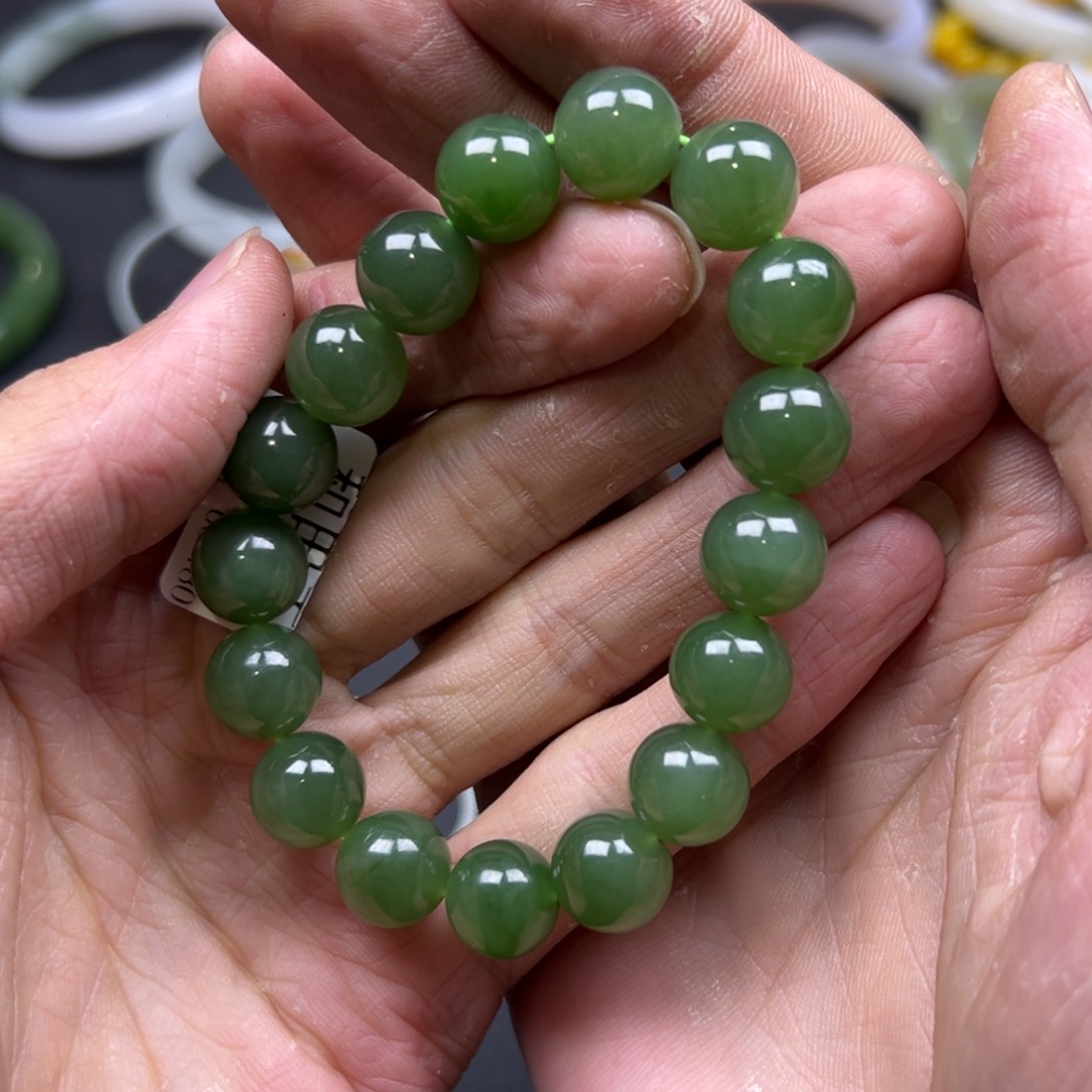 和田玉颈饰未镶嵌碧玉卡12多样性拍一发一