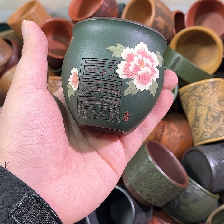 茶杯紫砂全手工紫砂主人杯