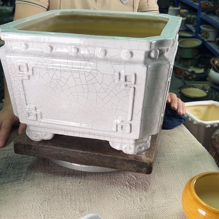 小***许泳坤堂石湾花盆陶瓷