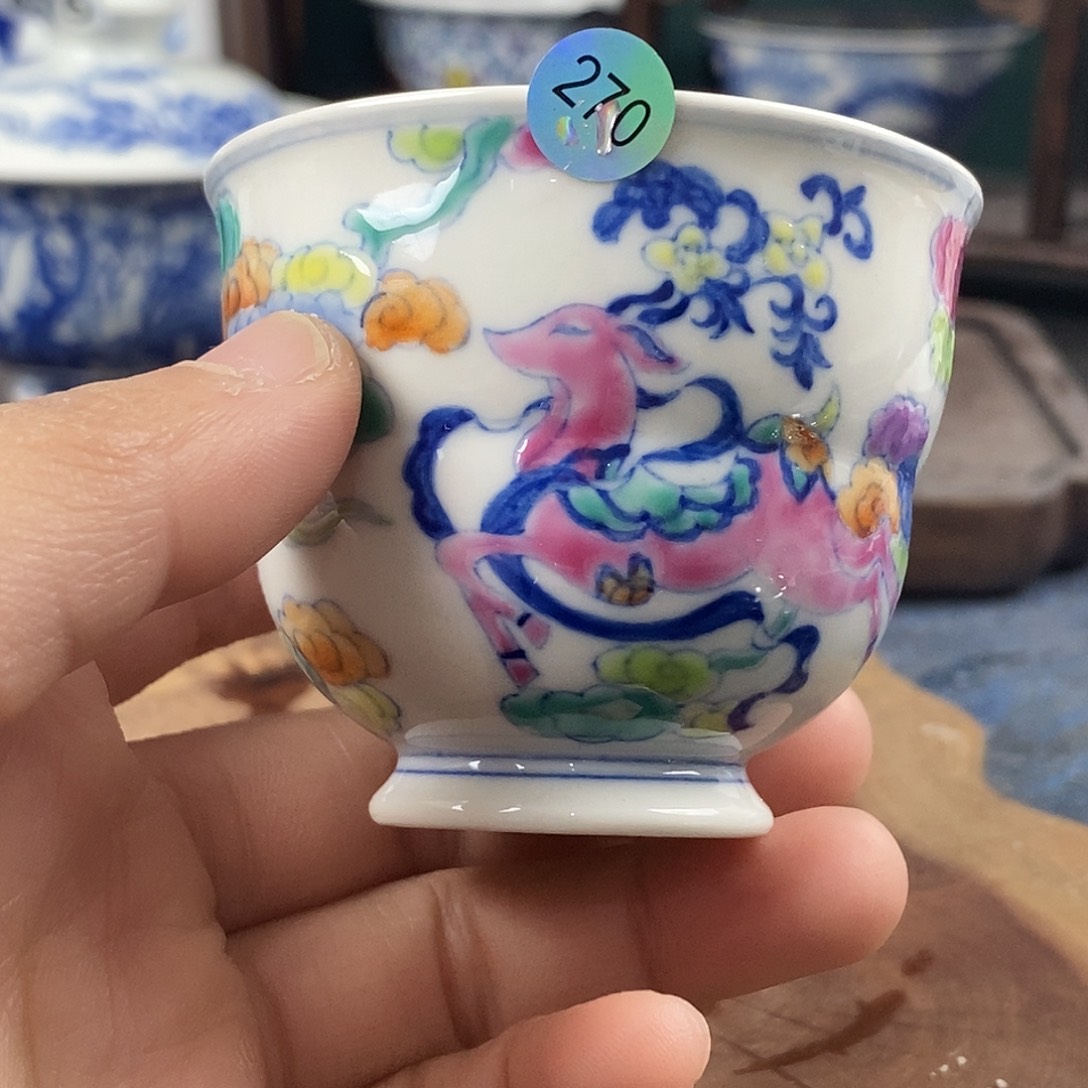 瓷片景德镇手绘青花茶器270