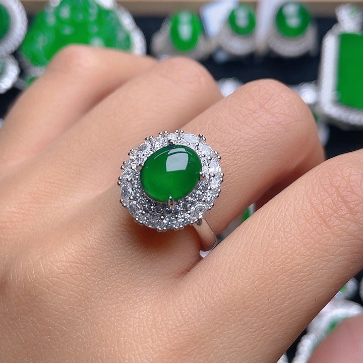 翡翠戒指未镶嵌戒指