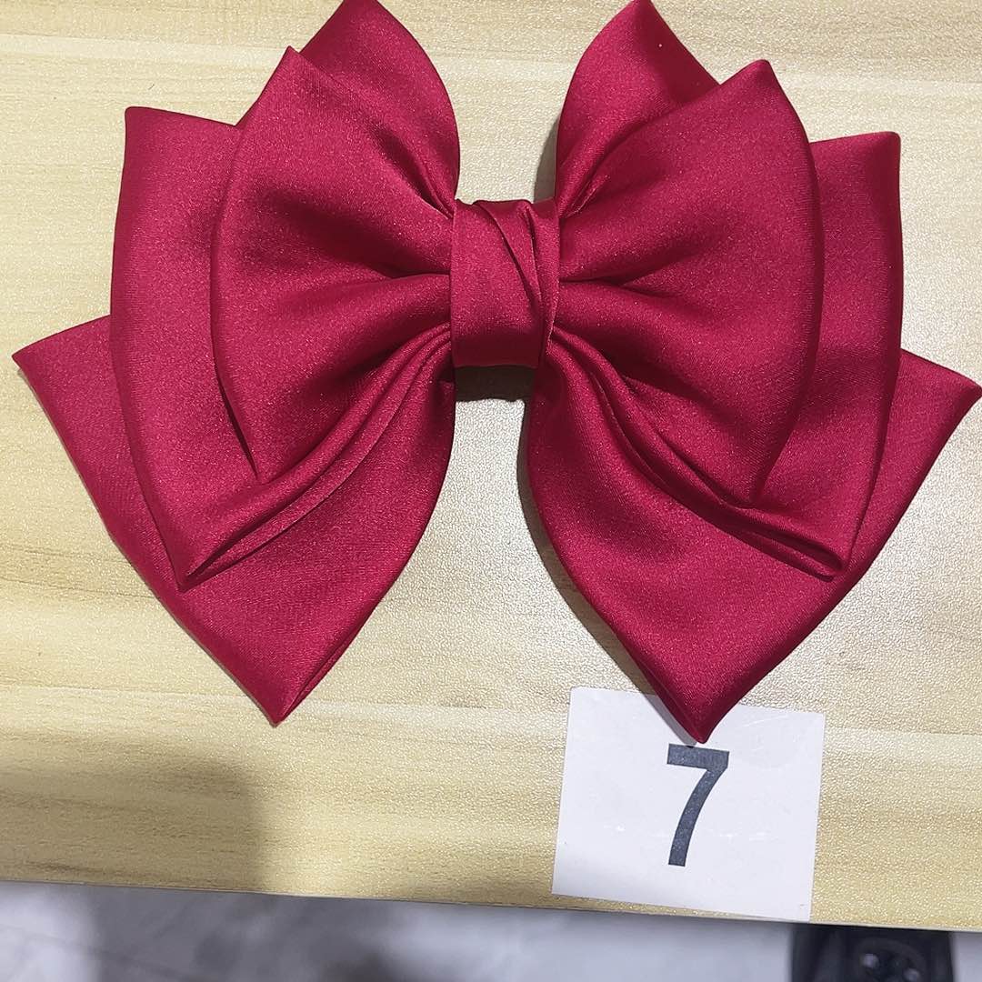 皮质铁合金蝴蝶结发夹