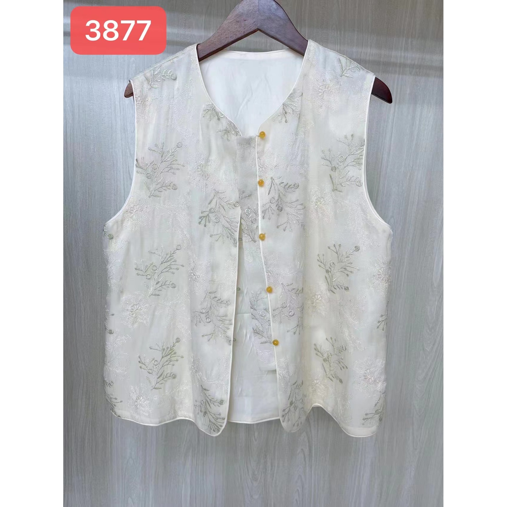 3877-29新中式国风舒适休闲马甲