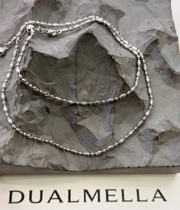 链子925银 意大利CNC爆闪镭射星光万能抽拉链2mm