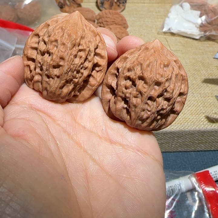 蜘***探吊坠文玩核桃野生公子帽34