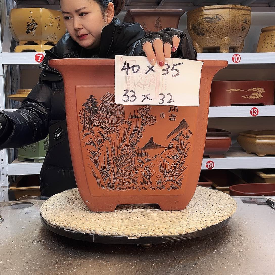 紫砂花盆紫砂花盆