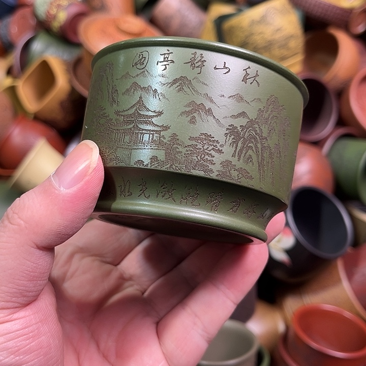 紫砂茶杯全手工紫砂主人杯