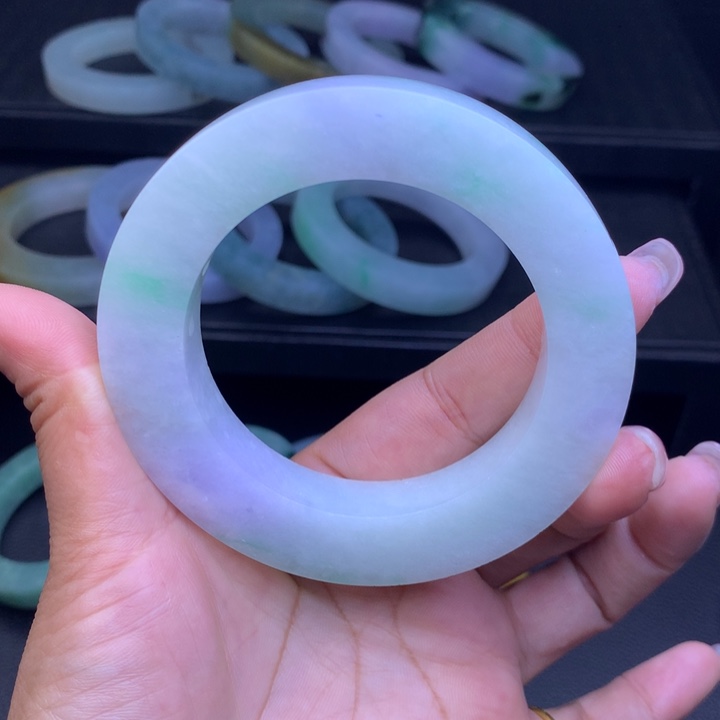 定制翡翠55-64正-55-59圆条未镶嵌