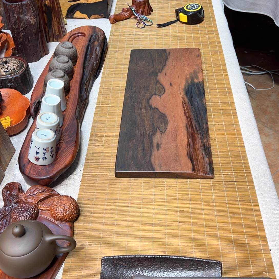 大叶紫檀干泡茶盘