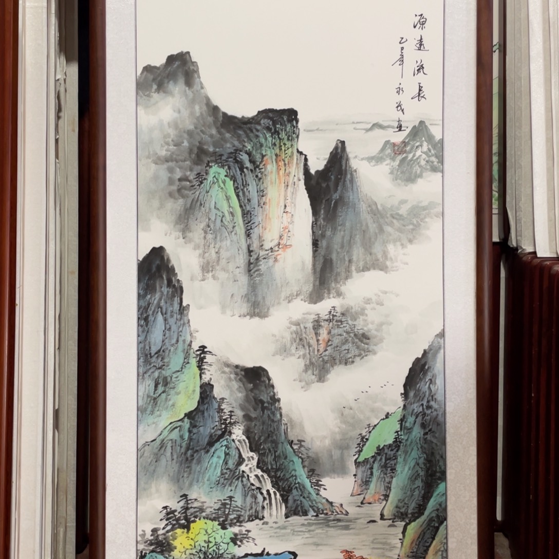 国画带框尺寸63*123厘米