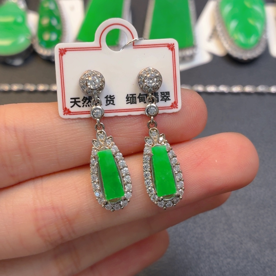 翡翠银S925镶嵌颈饰