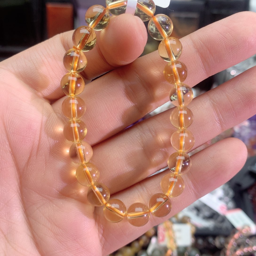 黄晶手链未镶嵌黄水晶8