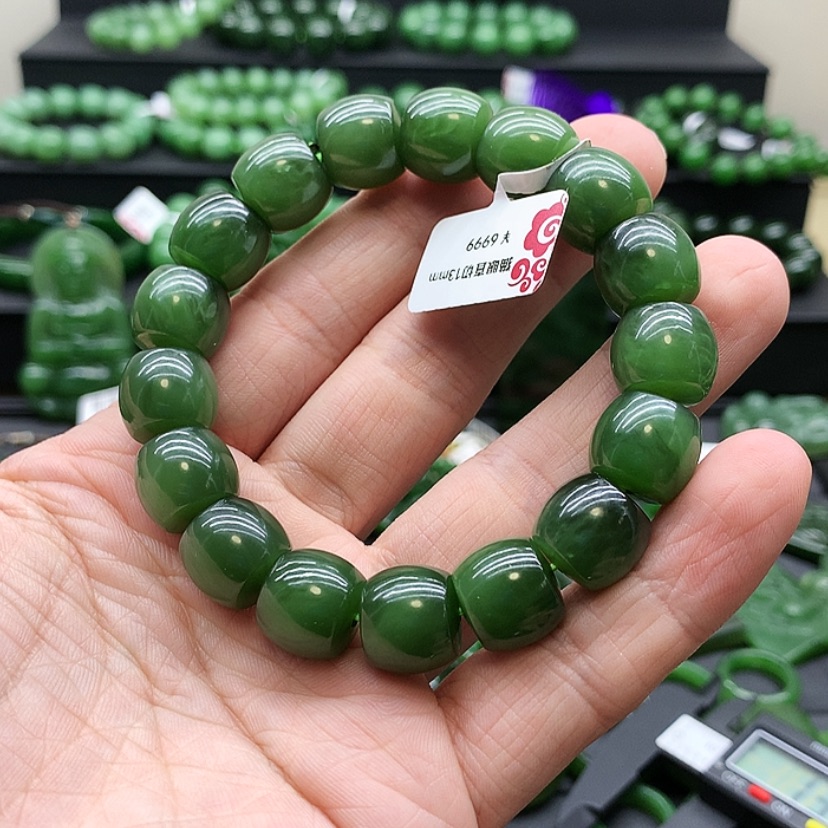 【闪购商品】和田玉（碧玉）手链未镶嵌