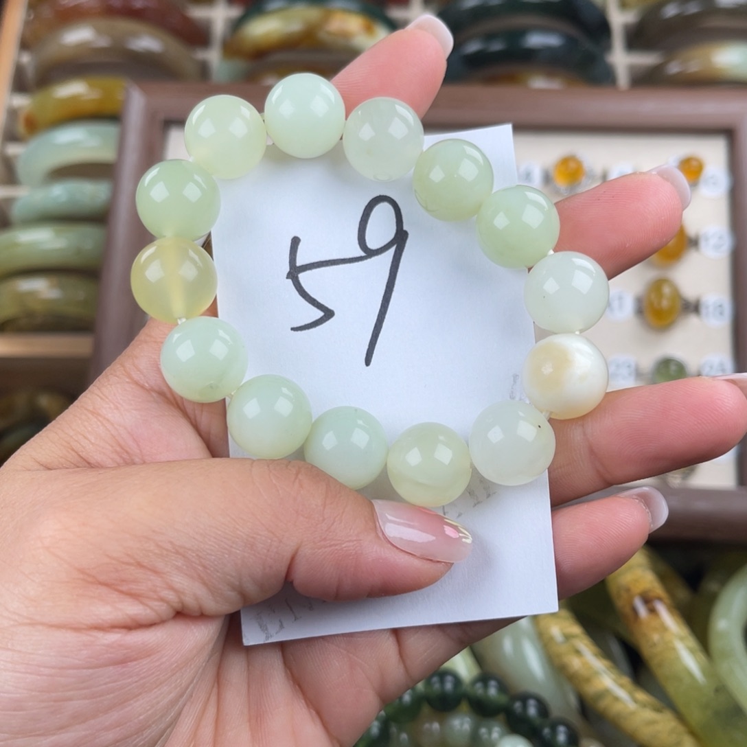 未镶嵌蛇纹石玉手串