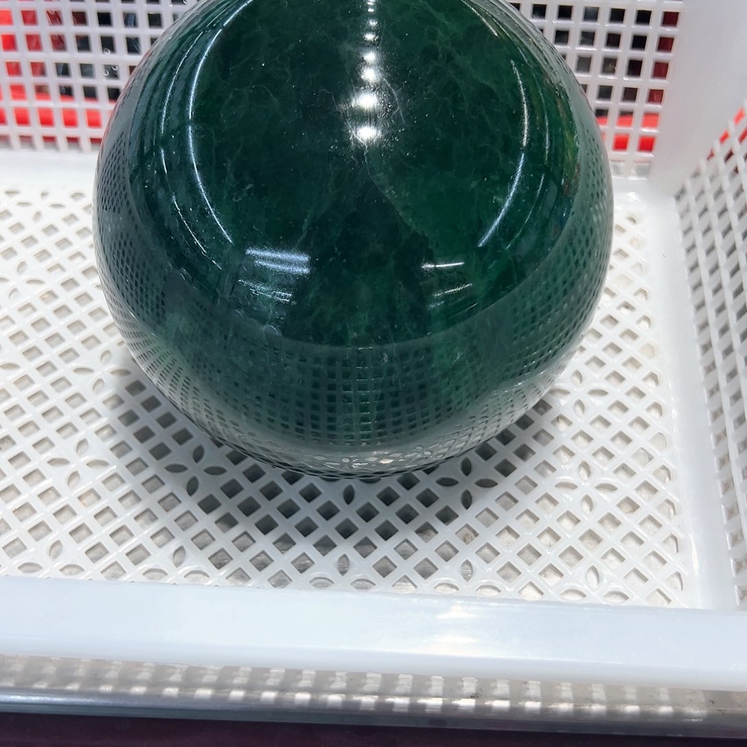 萤石摆件球未镶嵌海*青