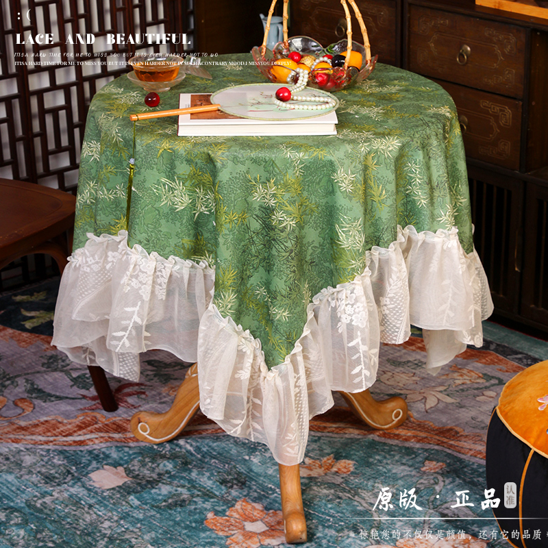 【高定貂绒】加厚布艺盖巾复古风餐桌布长方台布多用防尘罩沙发盖毯