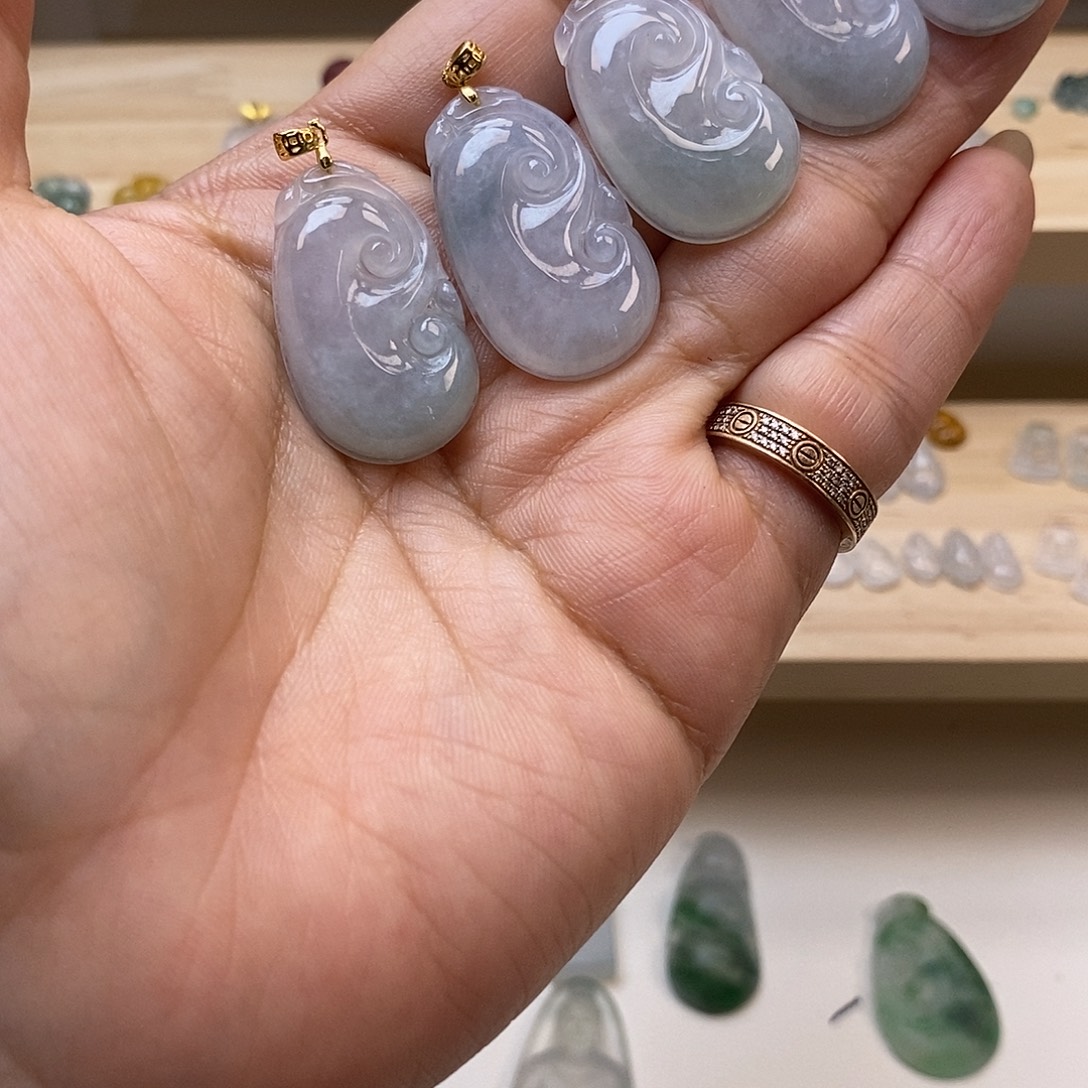 翡翠银S925镶嵌颈饰