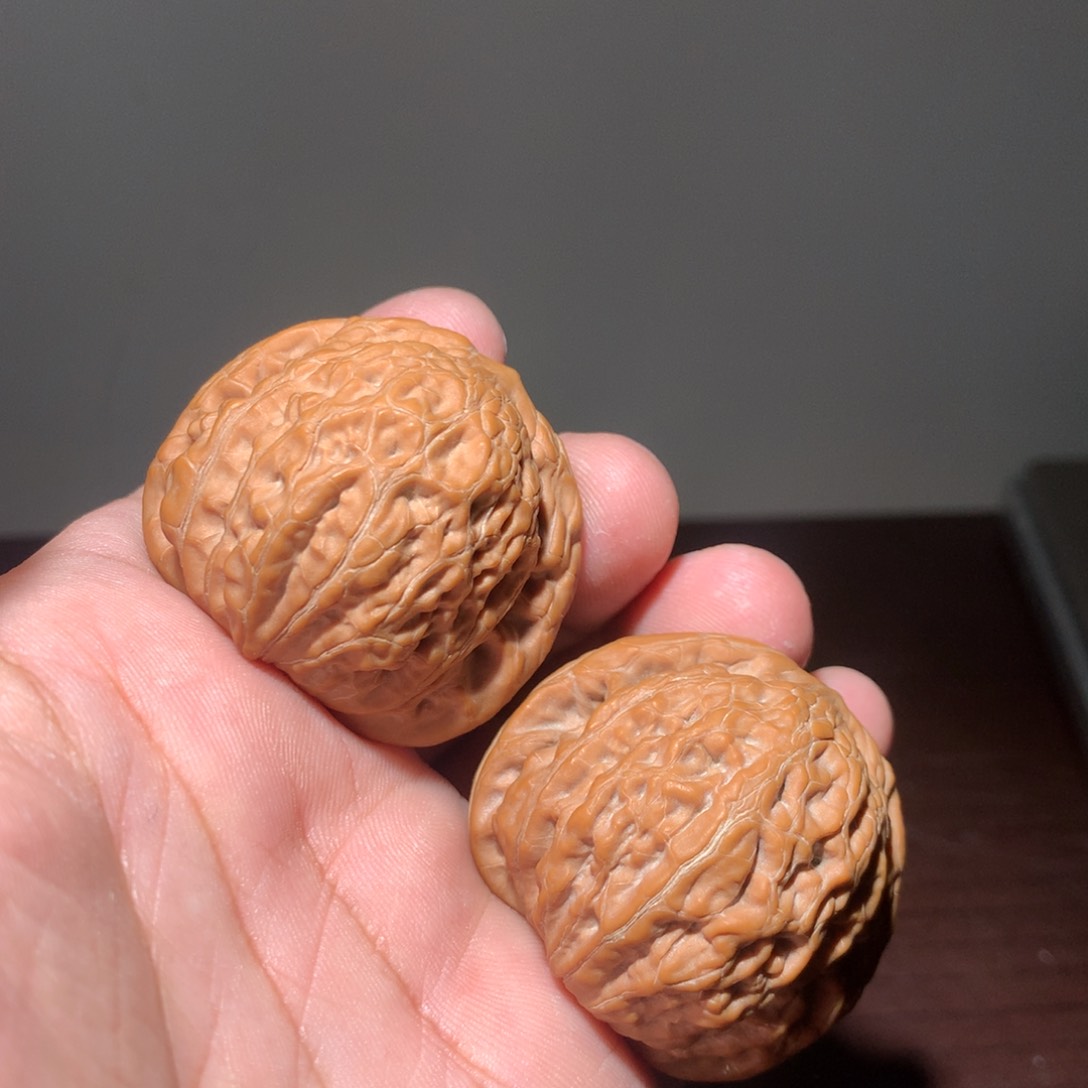 文玩核桃把件铁锤41中大肚