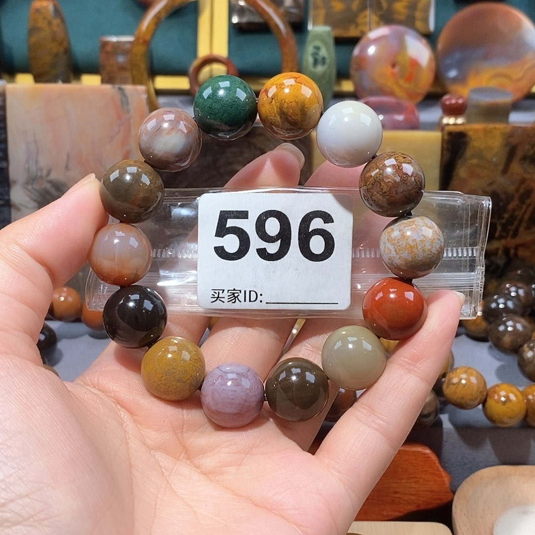 硅化玉天然北票硅化玉手串未镶嵌天然北票硅化玉手串