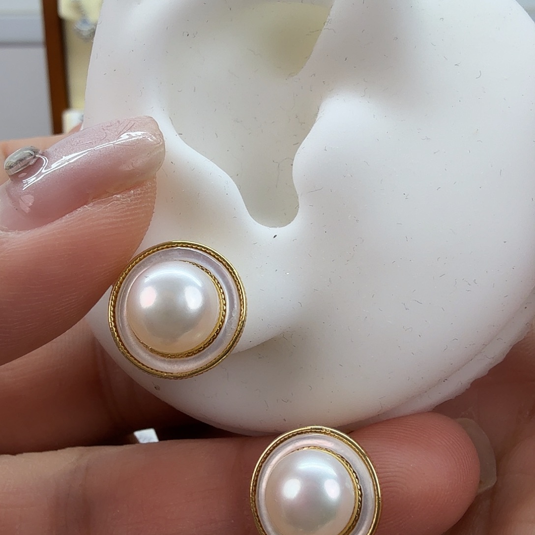 淡水珍珠未镶嵌耳饰101