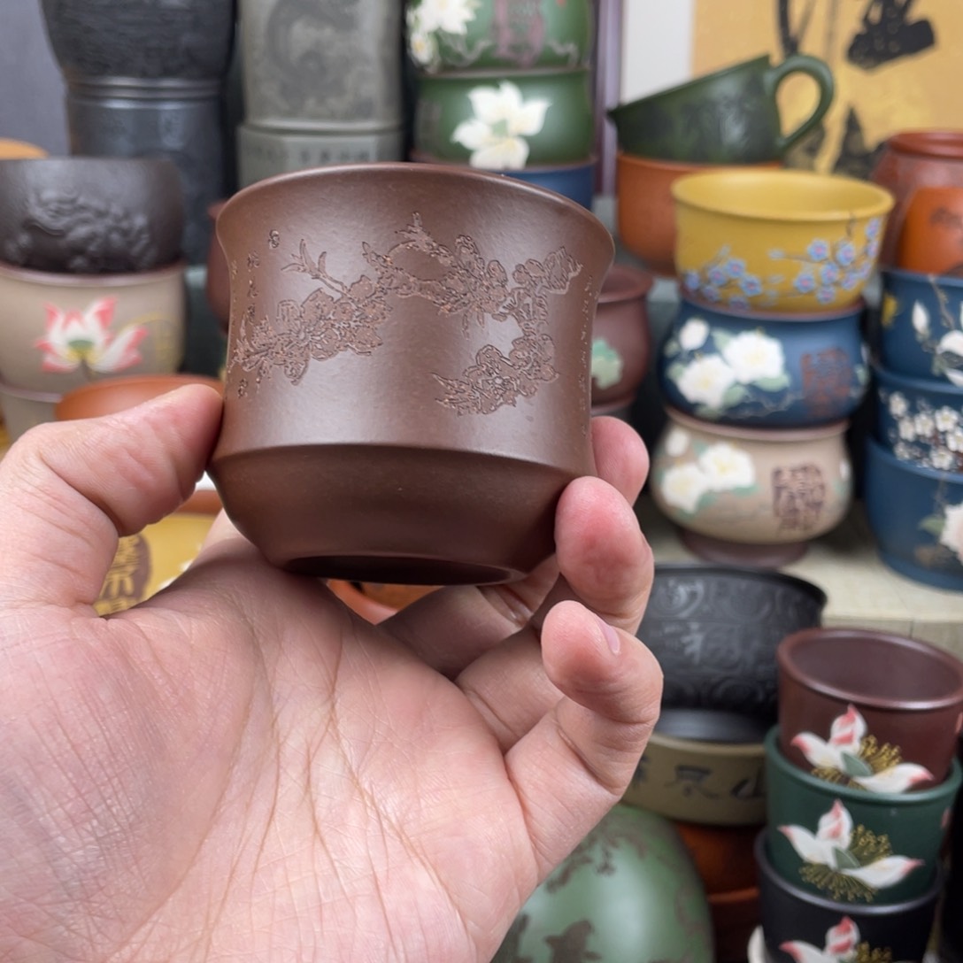 紫砂茶杯紫砂茶杯