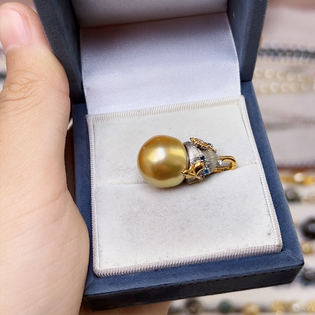 海水珍珠颈饰银S925镶嵌心*瀾