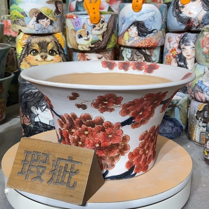 红陶景德镇艺术手绘作品