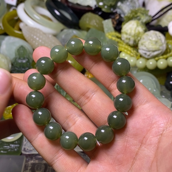 岫玉岫玉手串未镶嵌