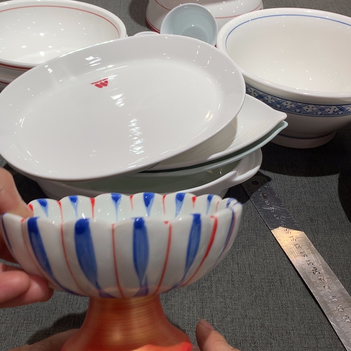 26号高脚花瓣碟日式陶瓷