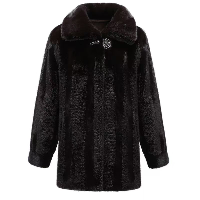 【荷叶领】爆款冬季外套女加厚上衣大码高档中老年大衣