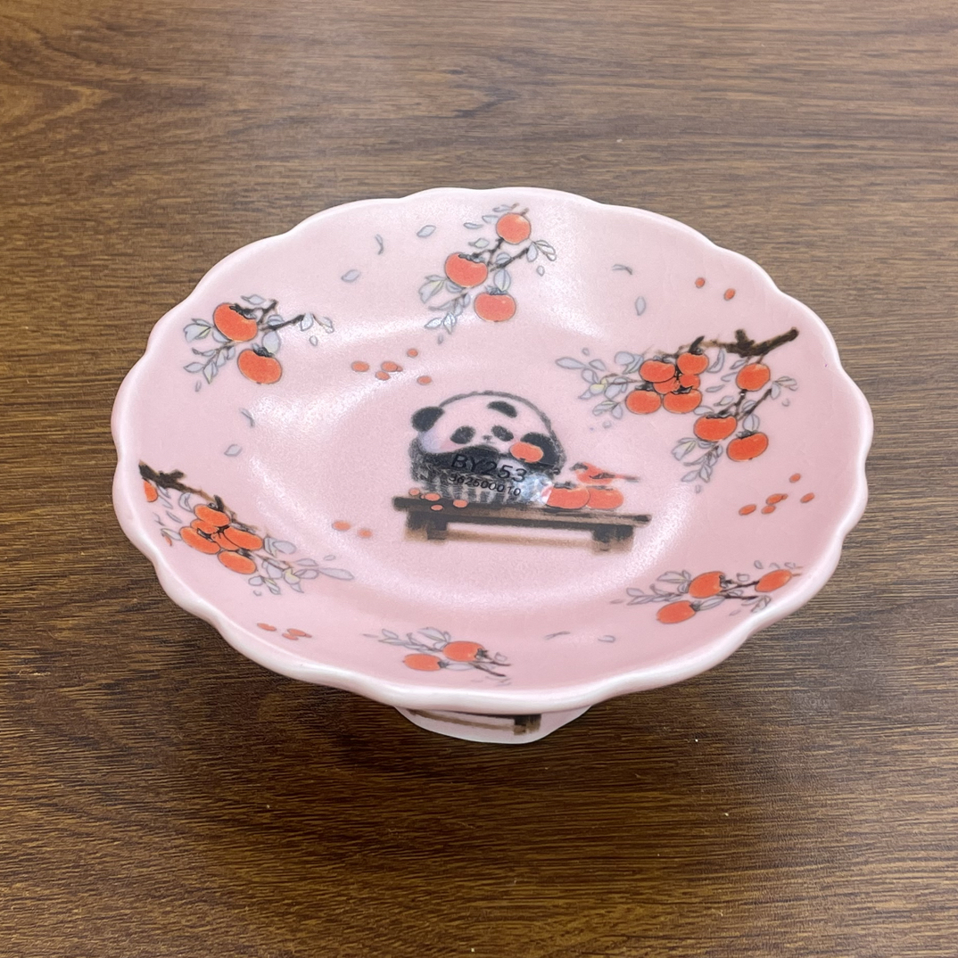 BY253-熊猫柿子果盘