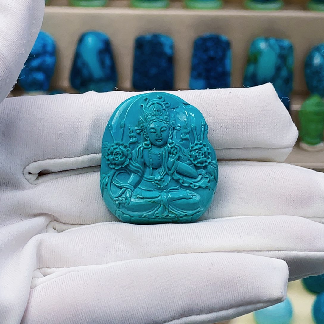 花***️绿松石未镶嵌颈饰