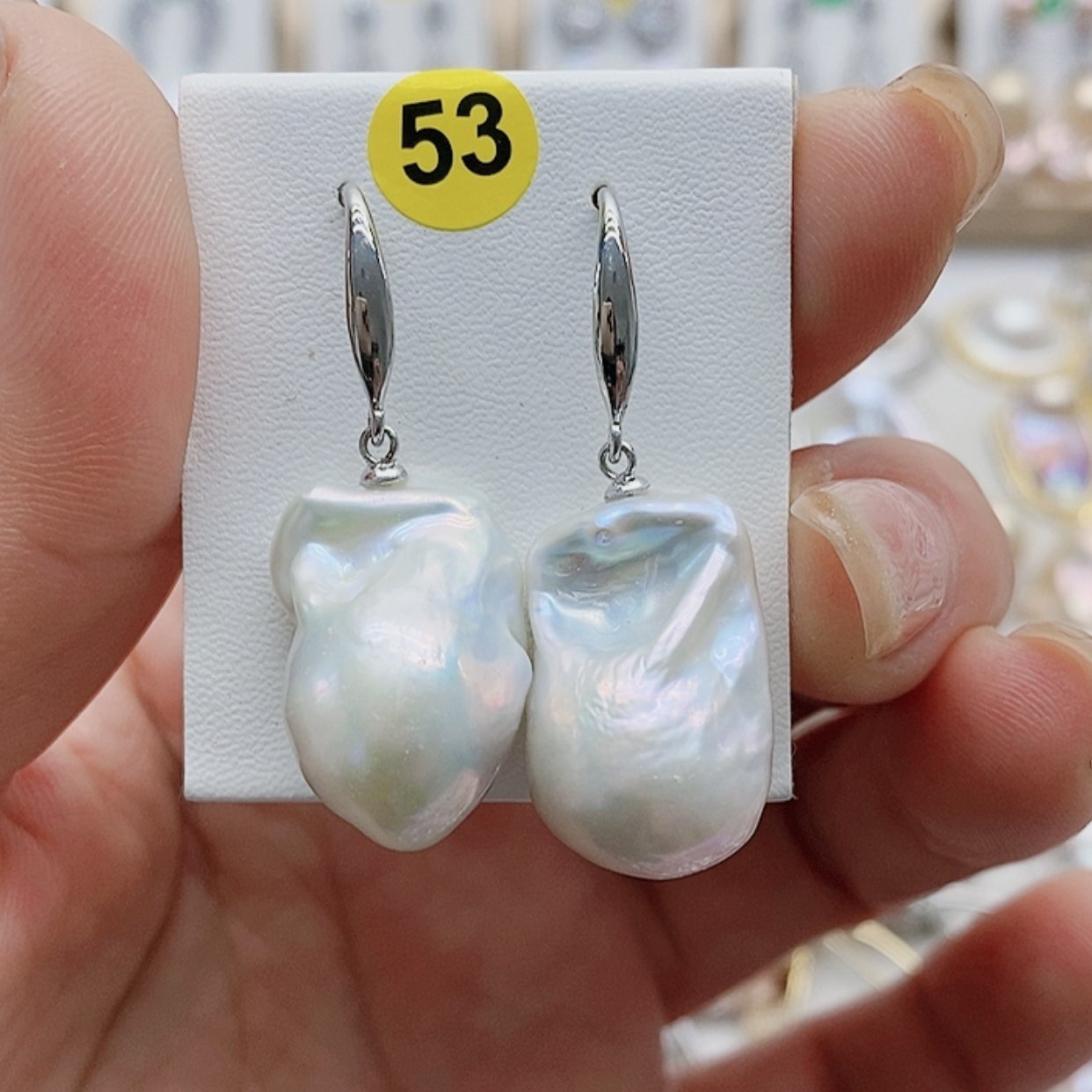 【闪购商品】淡水珍珠耳饰银S925镶嵌