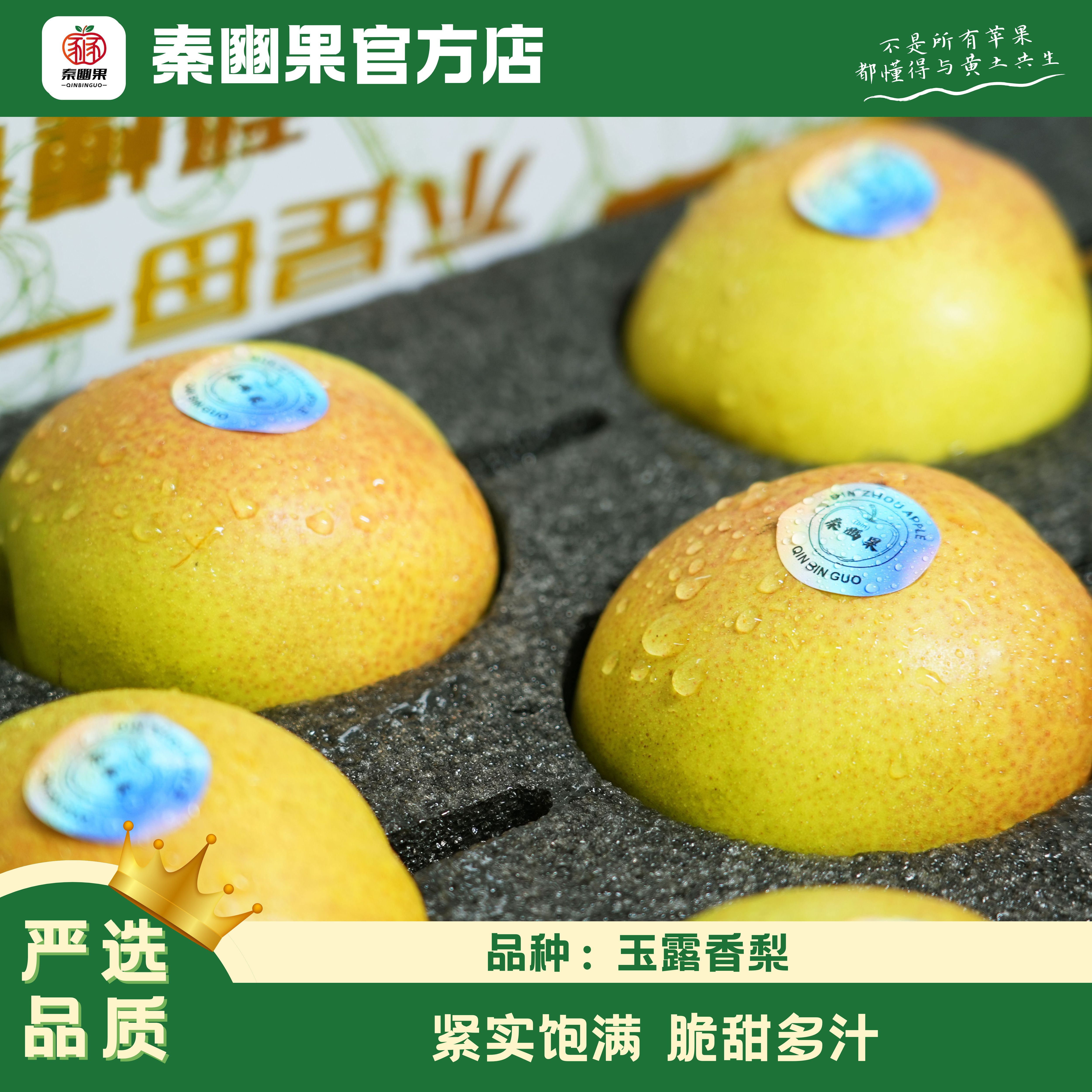 【顺丰发货 彩箱装 玉露香梨】陕西彬州正宗当季玉露香梨酥脆多汁
