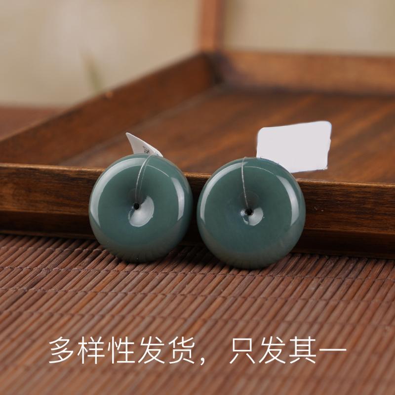 【香掌柜】和田玉粉青平安扣吊坠【多样性发货，发一件】