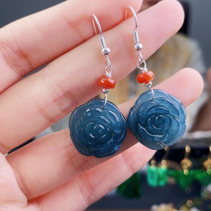 翡翠耳饰未镶嵌饰品