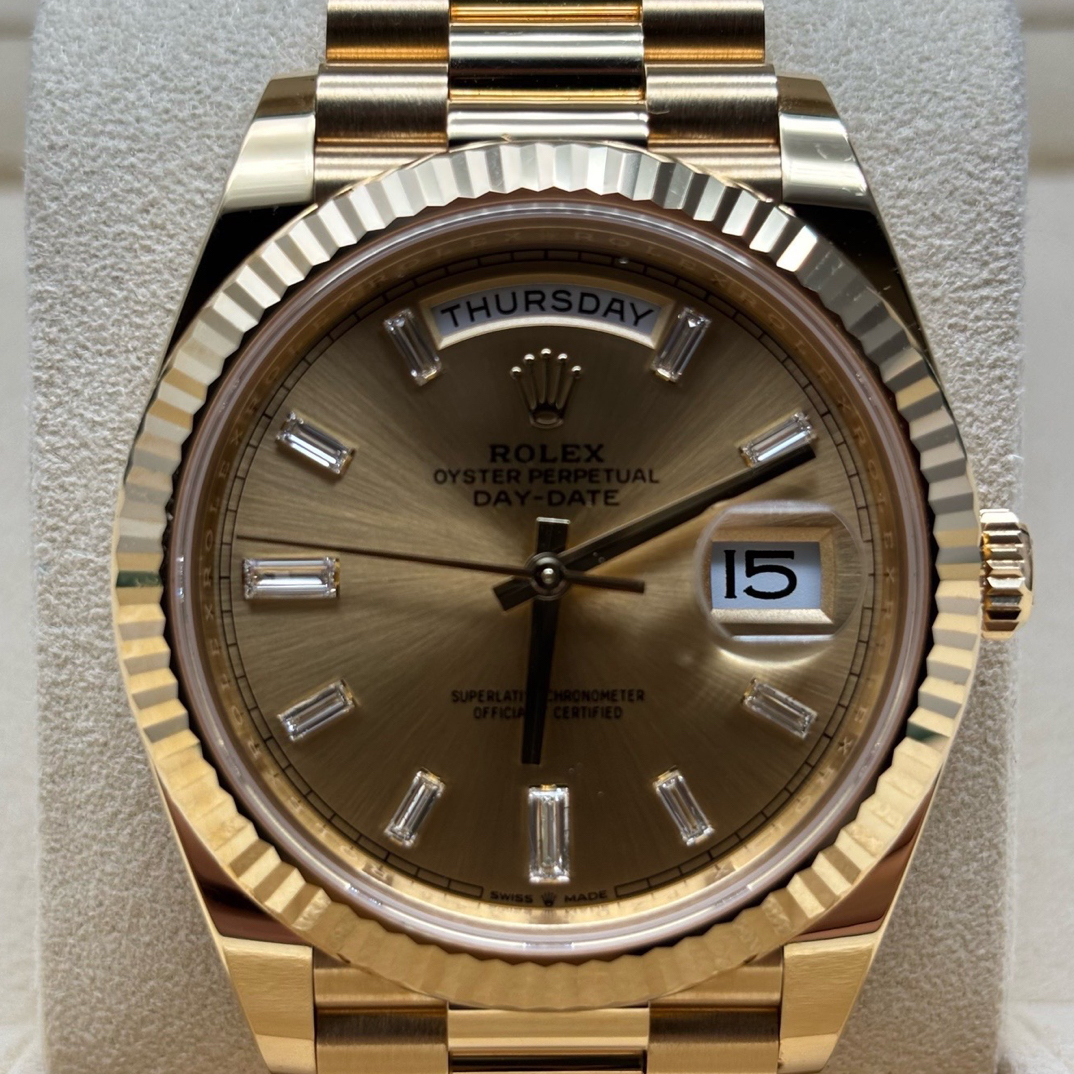 99新 Rolex/劳力士 劳力士/Rolex 黄冰糖m228238  23年大全套贴膜