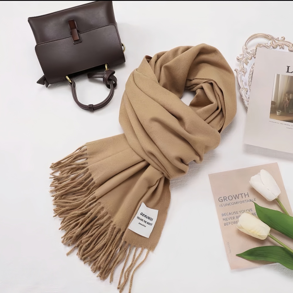 围巾新款冬季针织丝巾 百搭保暖