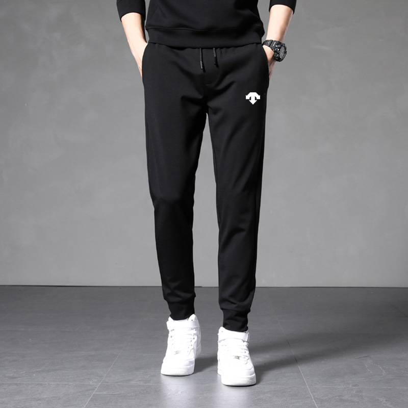 迪桑家冰丝裤子男士夏季薄款男裤修身直筒休闲裤大码速干运动长裤