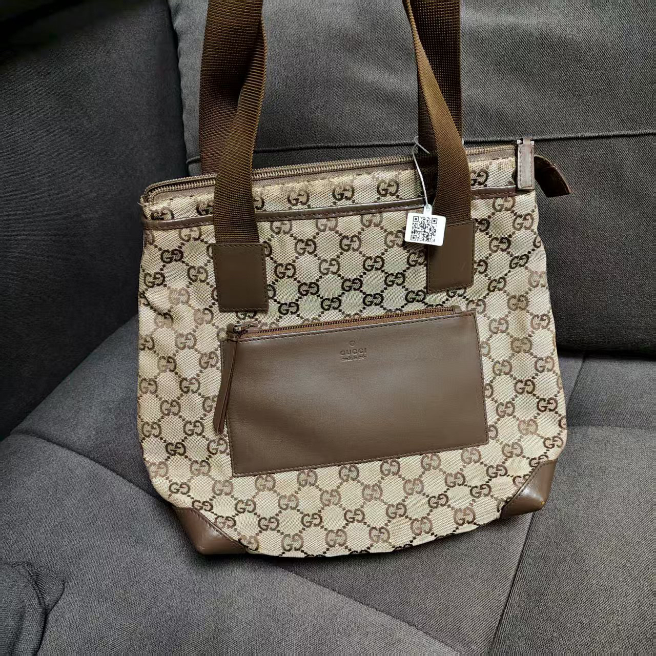 95新 GUCCI/古驰 暮野/古驰单肩托特包/04093